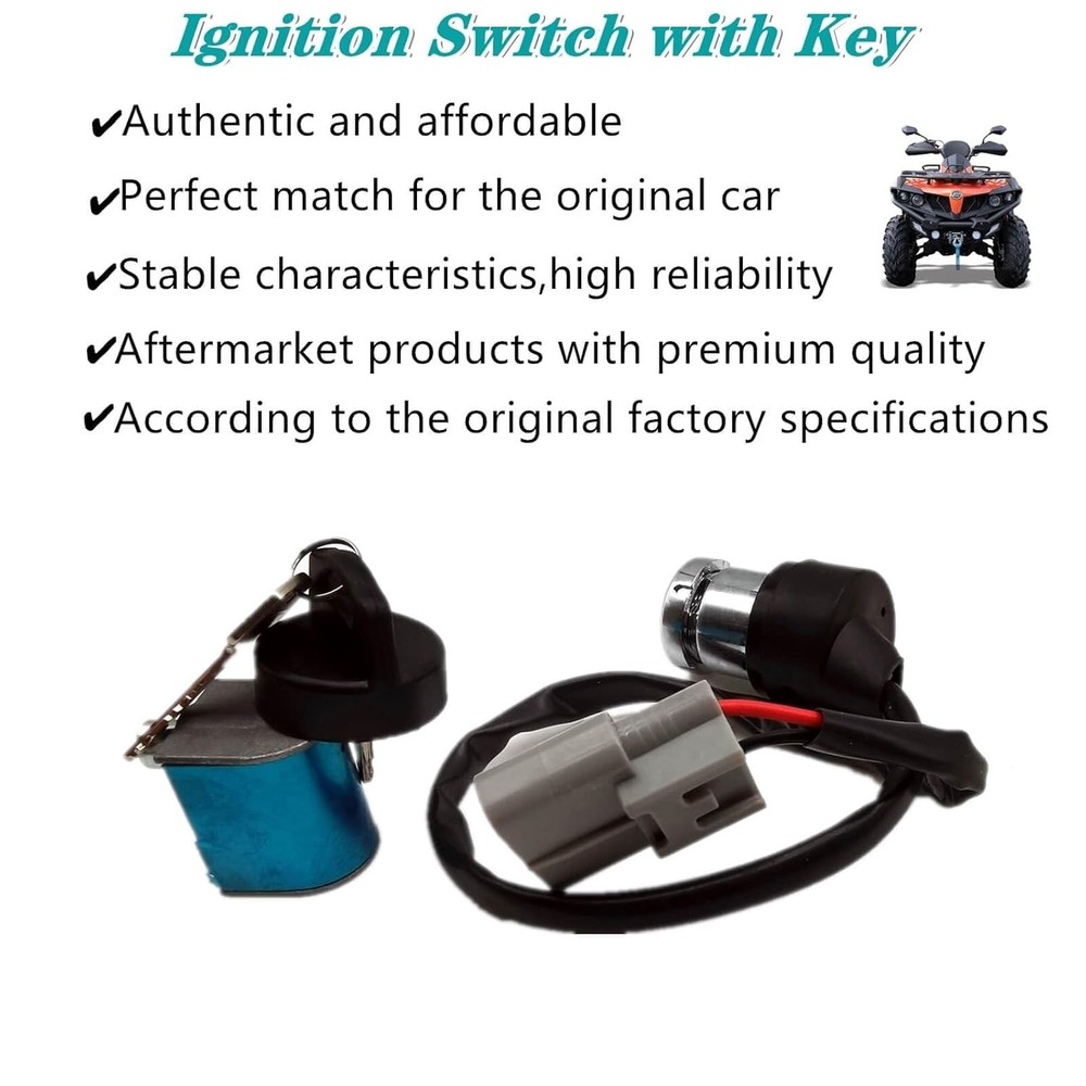 Ignition Switch with Key for CFMOTO CFORCE 400, CFORCE 500 ATV Ignition Lock