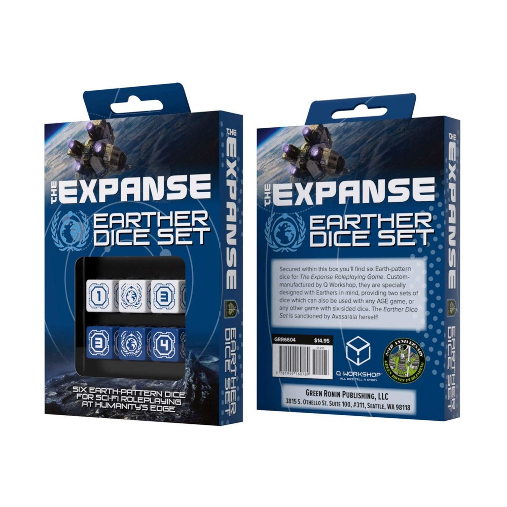 Green Ronin Publishing Expanse Earther Dice Set (6) NM