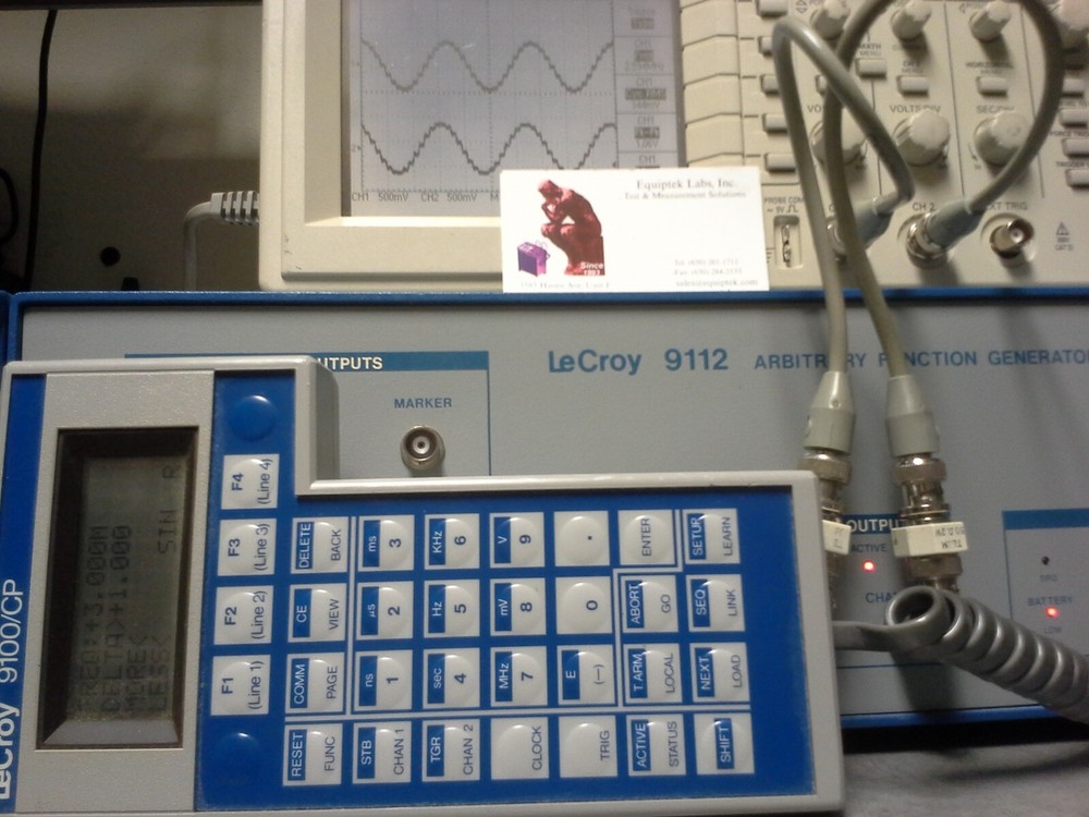 LeCROY 9112 Dual Arbitrary Function Generator TESTED! with 9100/CP Controller.