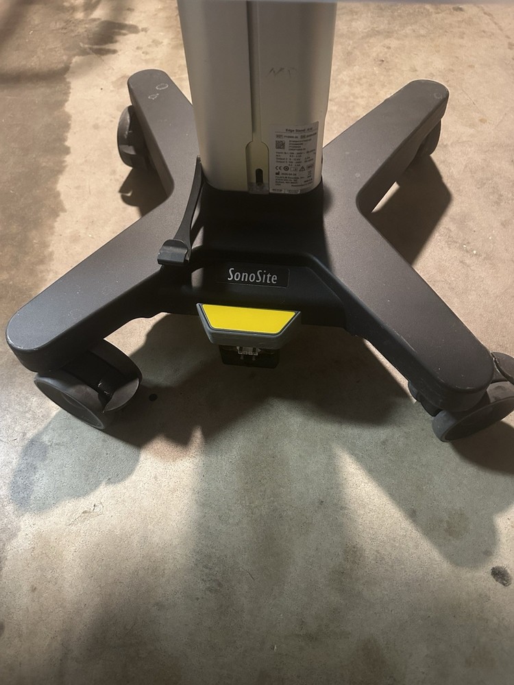 SONOSITE EDGE ROLLING CART W/ TRIPLE TRANSDUCER CONNECT QUICK RELEASE