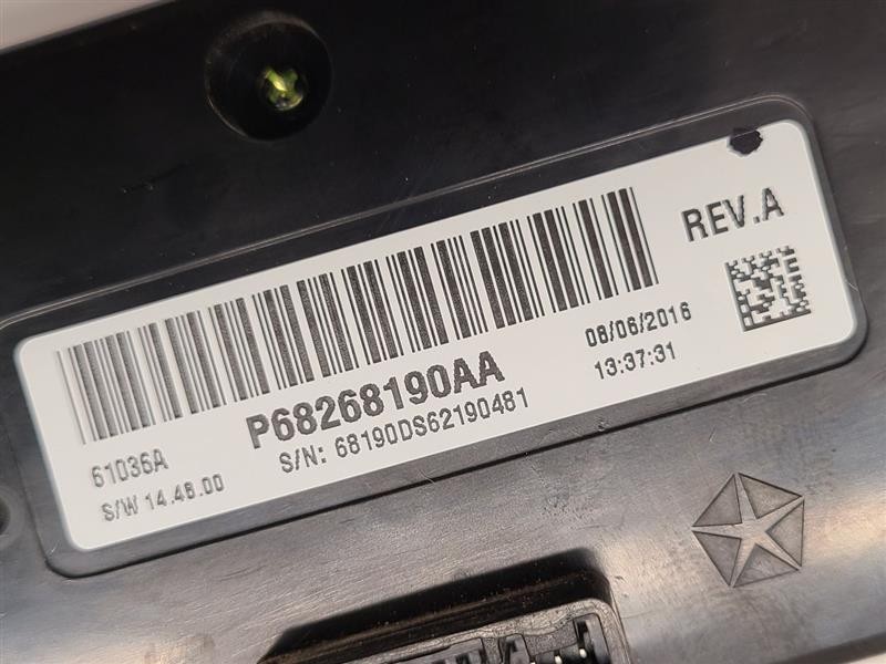 A/C Selector Switch fits 2017 Ram Dodge 1500 pickup w/o dual zone control
