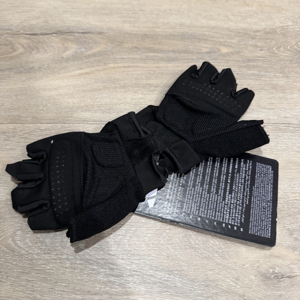 Adidas Essential Adjustable Workout Fingerless Gloves Black S