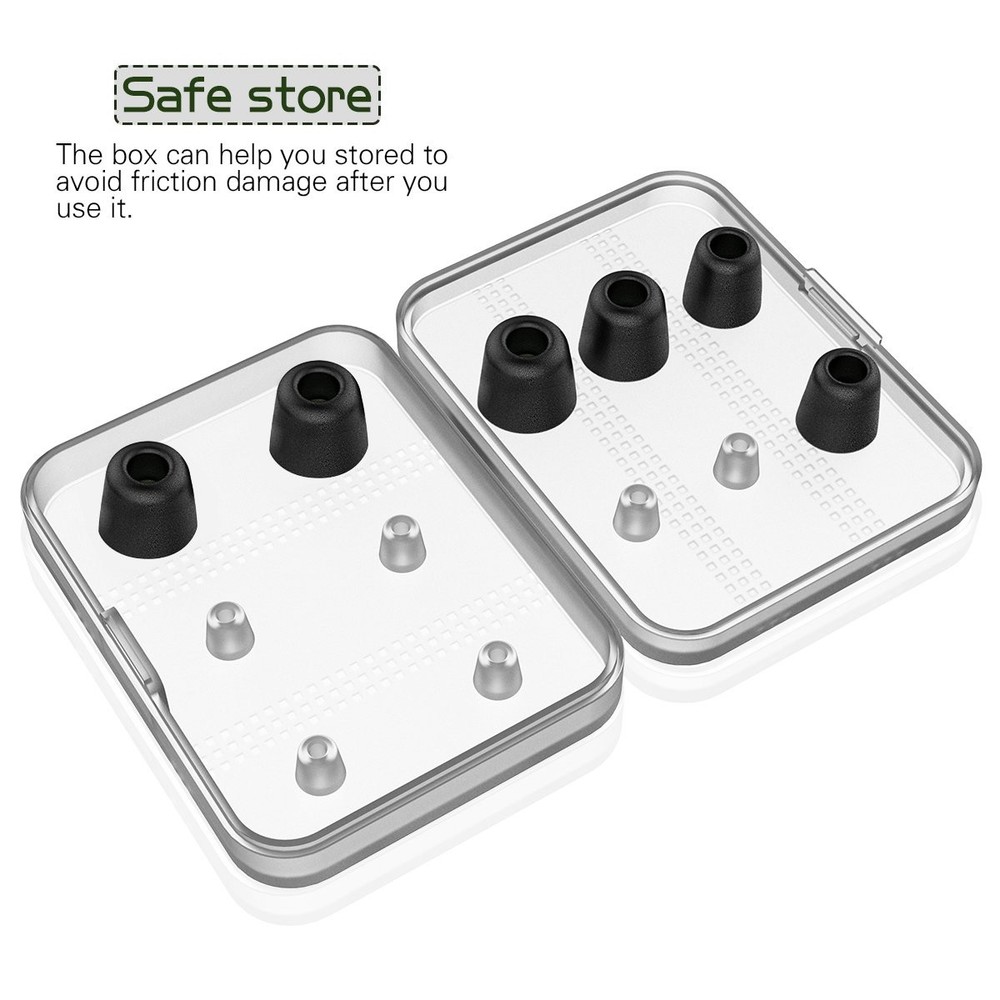 Replacement Earbud Tips - 12pcs Memory Foam Noise Blocking for In-Ear Headphones