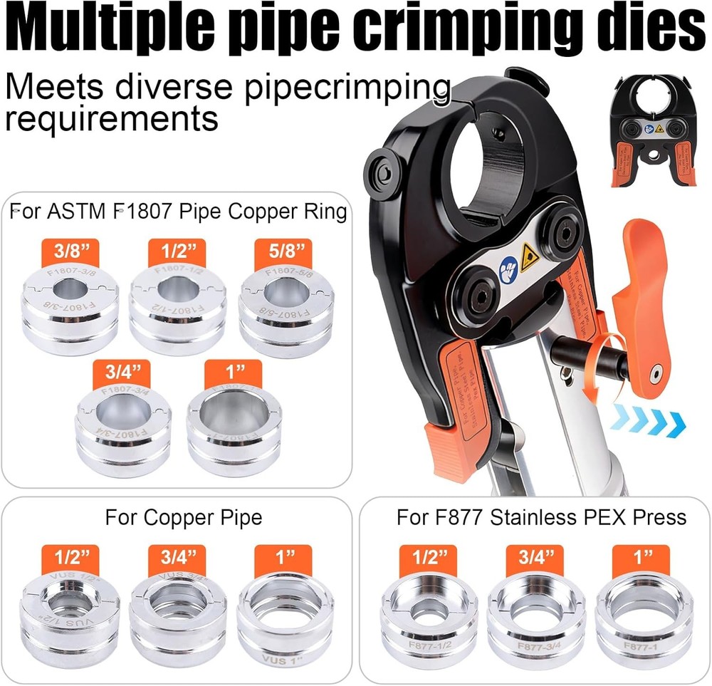 ProPress Tool Kit for 1/2 3/4 1 Copper PEX