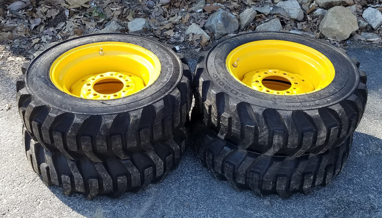 1 or 4-HD 27X8.50-15 Galaxy XD2010 Skid Steer Tires/Rims for New Holland,etc
