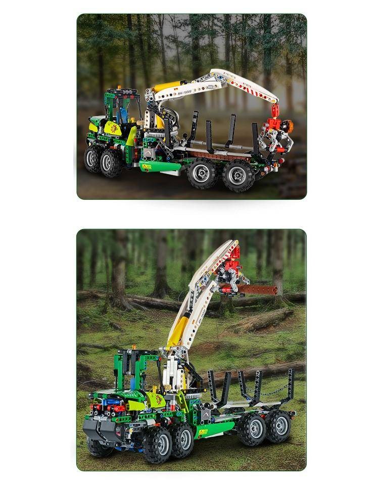 Mould King 19006 Pneumatic Forestry Machine With Engine