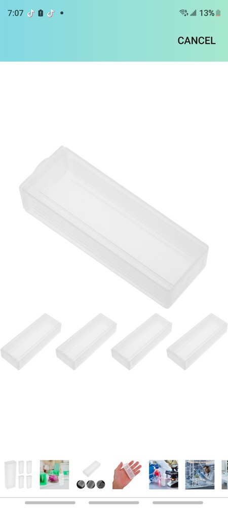 25pcs Microslide Slide Microscope Box, Box Slide Holder Slide Case Slide...