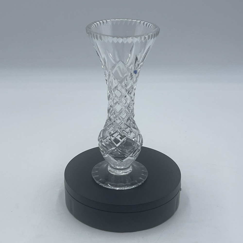 Lead  Crystal 7 7/8”" Footed Vase