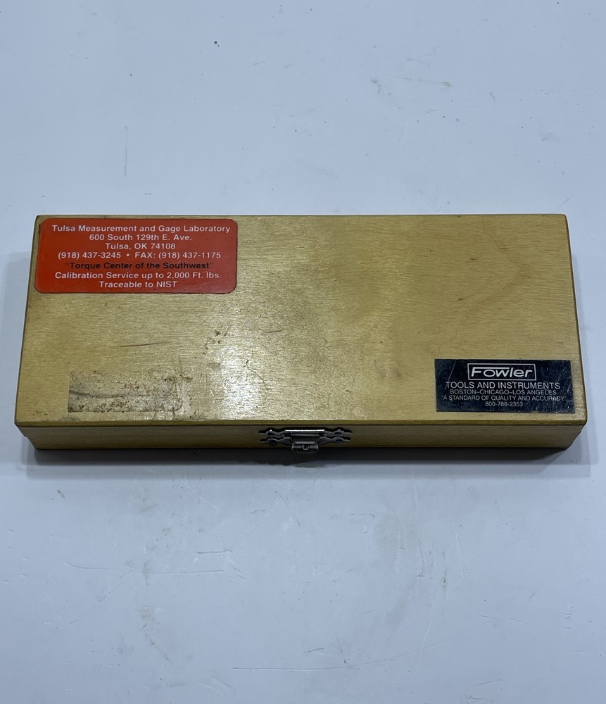 Fowler 52-219-002 Mechanical Thread Micrometer 1-2in, w/ 10 Anvils