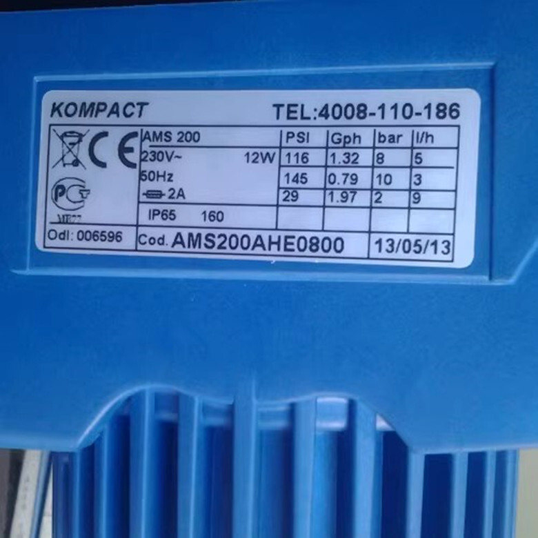 Seko AMS200 electromagnetic diaphragm pump
