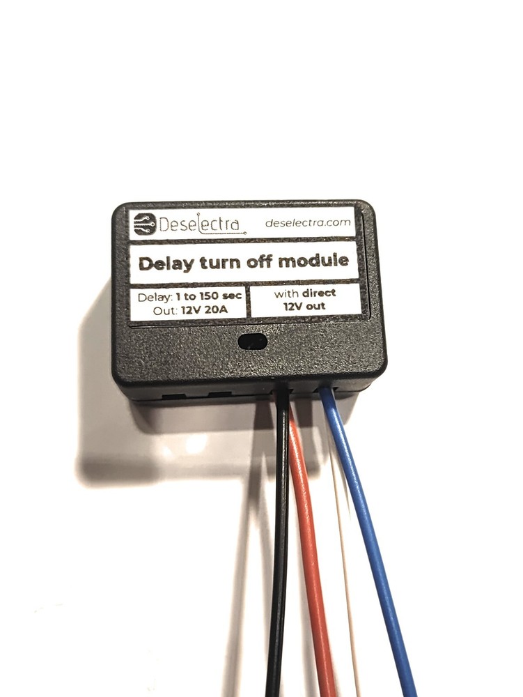 Car direct 12V out car timer switch time relay 1-150 sec kit delay off box 20A