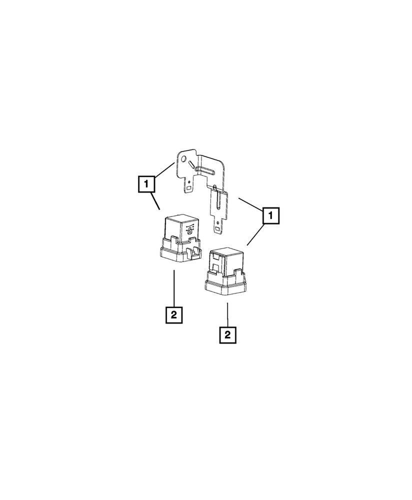 Genuine Mopar Relay Bracket 68137916AA