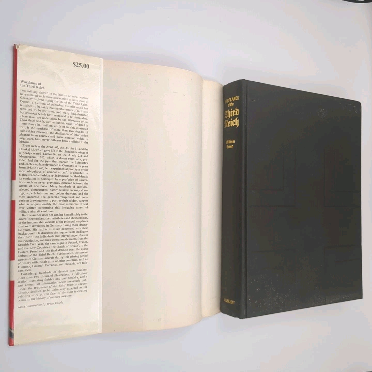 Warplanes of the Third Reich by William Green (Hardcover w/ DJ, 1970)