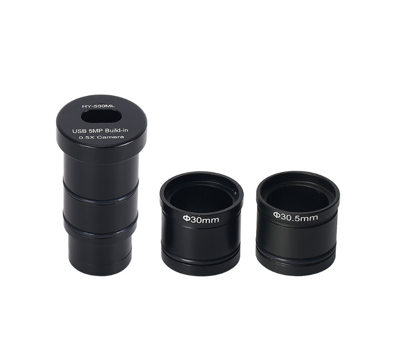 5MP Type-C USB2.0 Microscope Camera Built-in 0.5X Adapter HD Digital Eyepiece