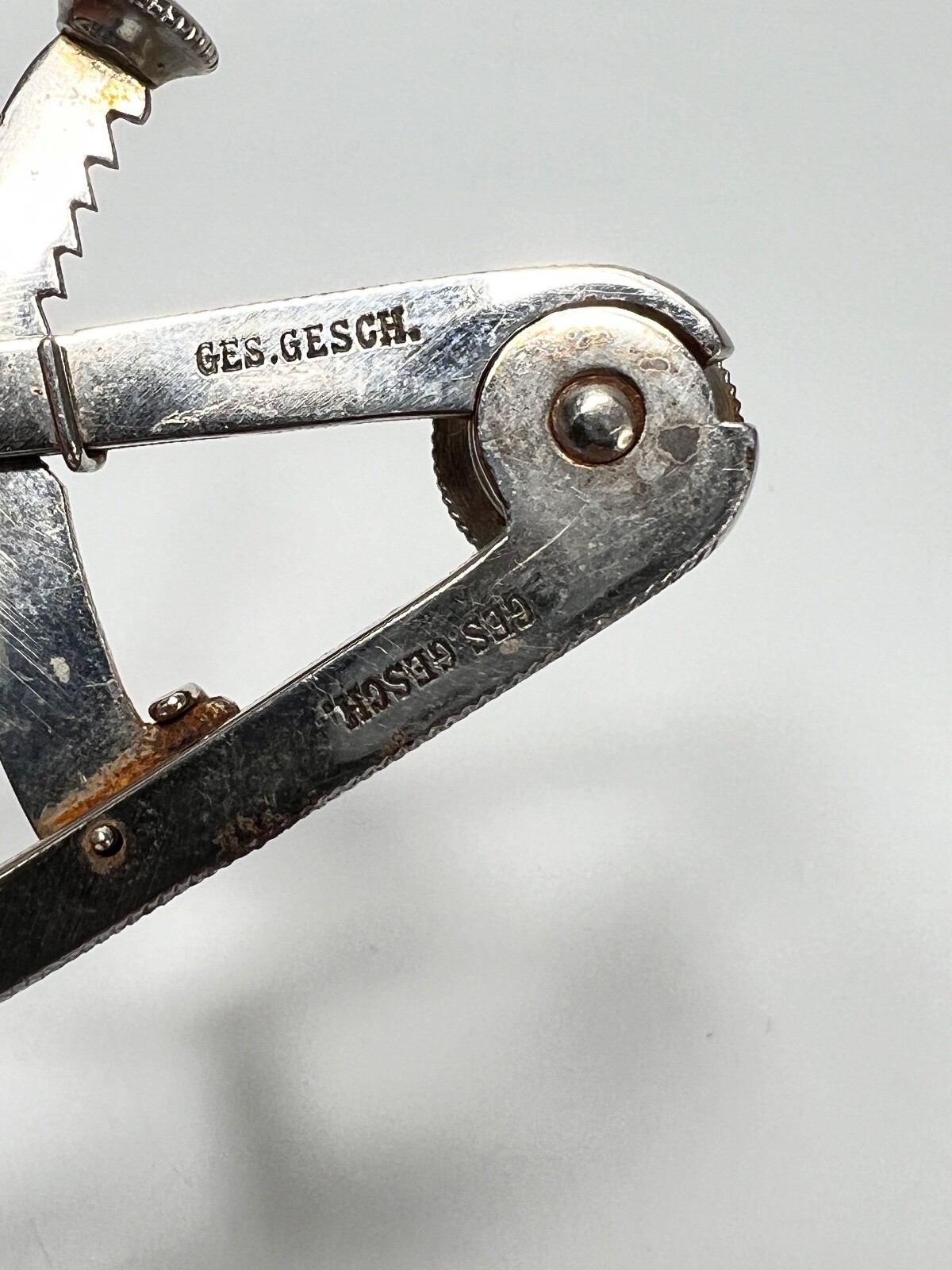 1900 Antique Surgical Instrument Tonsil Clamp Tonsillectomy Amputation C.Reiner