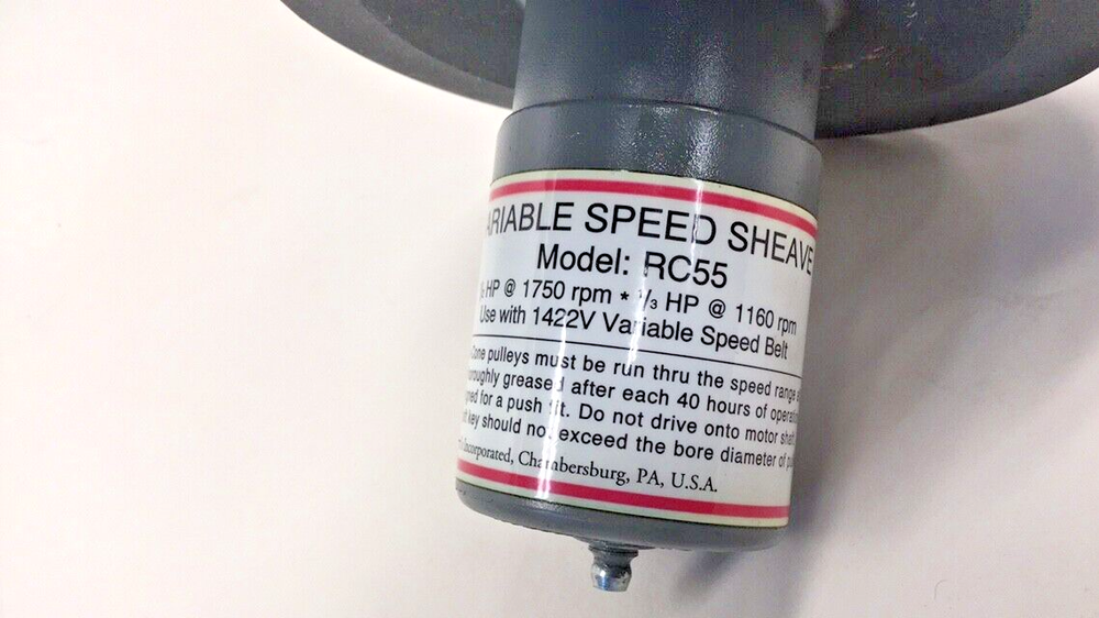 TB Woods RC55 Variable Speed Sheave 0.625 (5/8") Bore