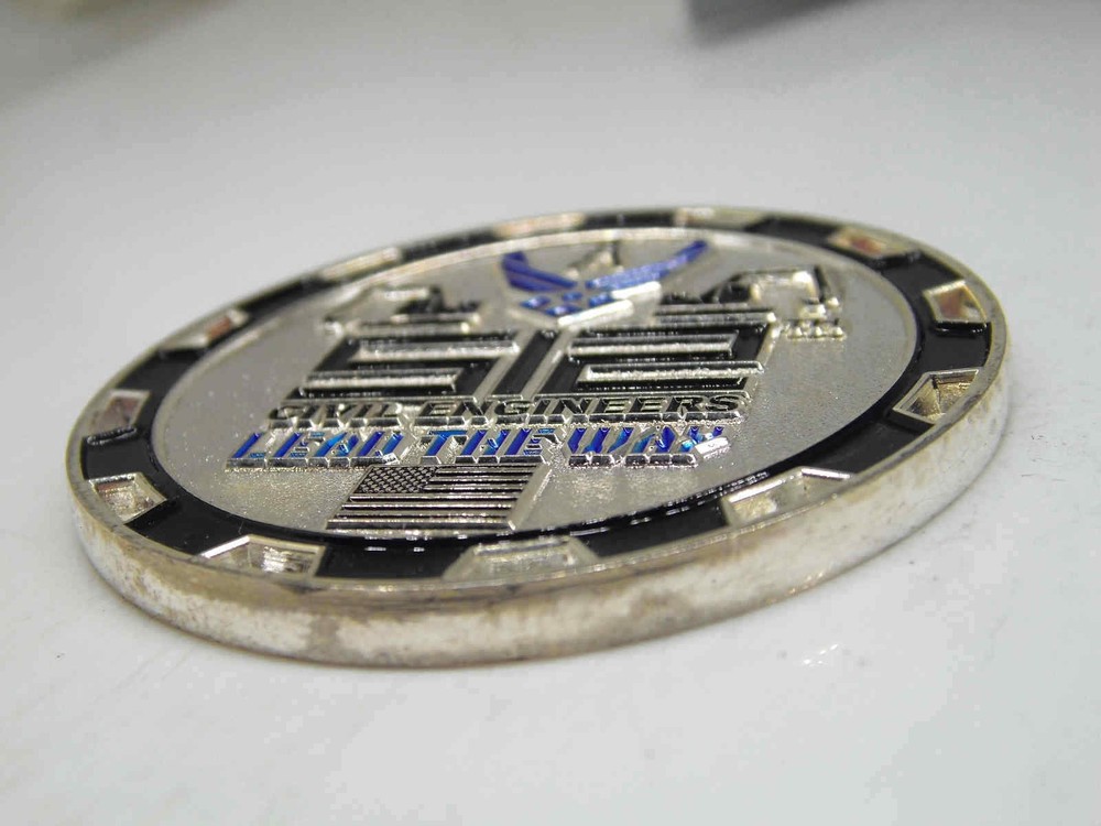 USAF CIVIL ENGINEERING PRIME BEEF 512TH CIVIL ENGINEERS CHALLENGE COIN