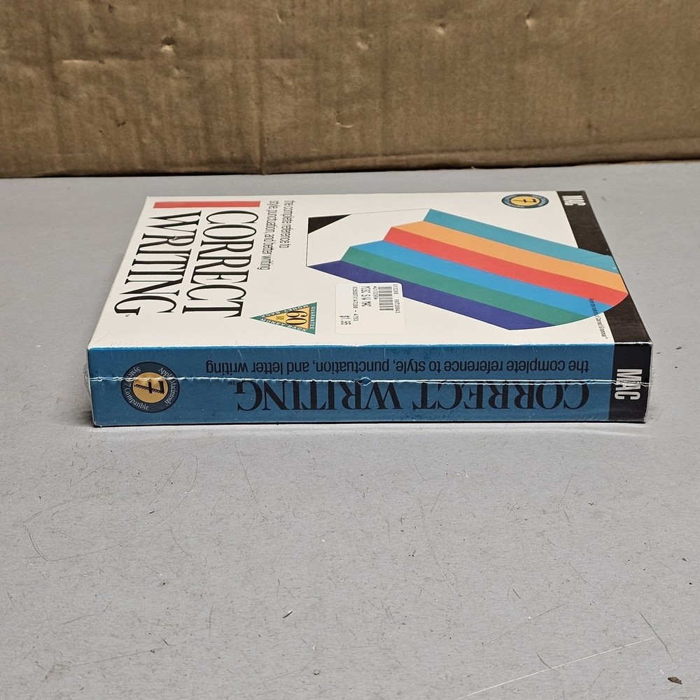 Correct Writing Macintosh Software Big Box Apple System 7 (SEALED)