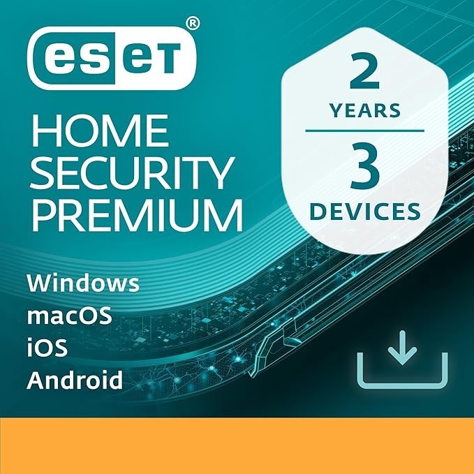 ESET Internet Smart Home Security Premium 2025 3 Device 2 Year 5 Min by Email