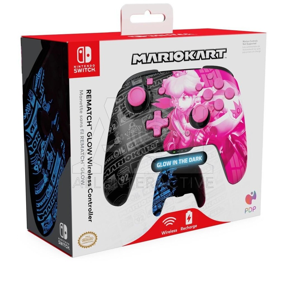 Turtle Beach Rematch Glow Wireless Controller Grand Prix Peach