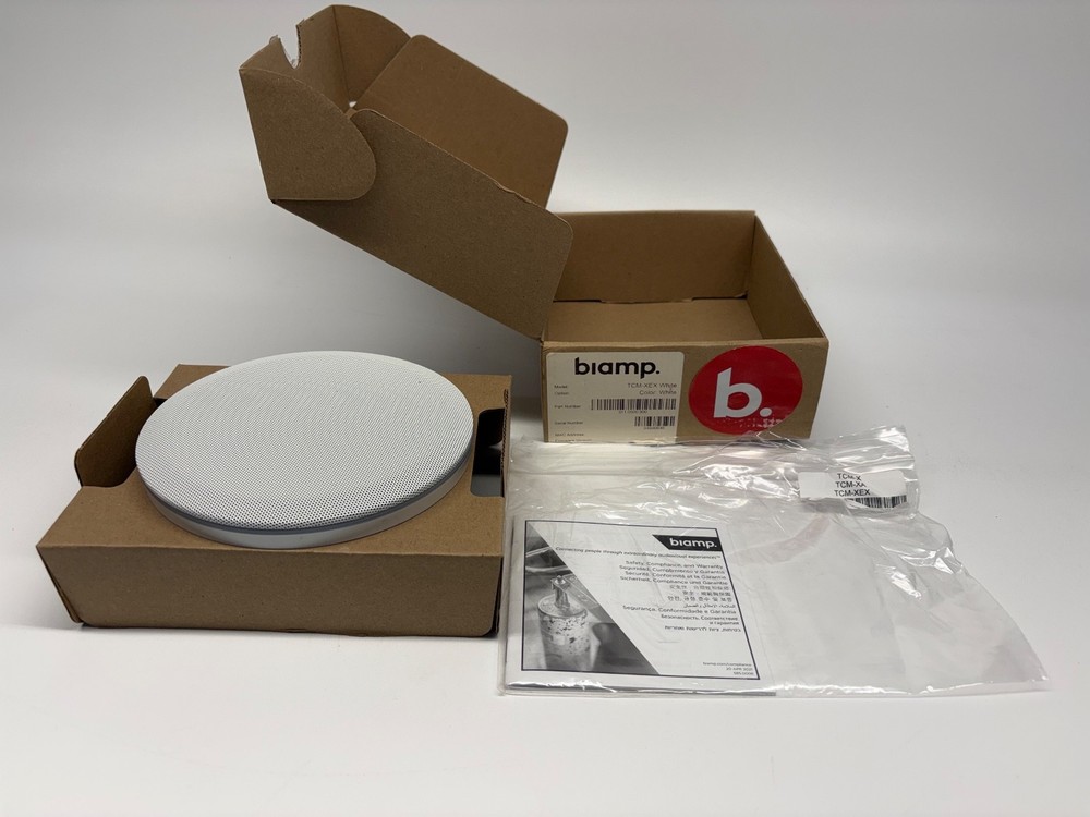 Biamp Parle TCM-XEX Expansion AVB Beamtracking Surface-Mount Ceiling Microphone