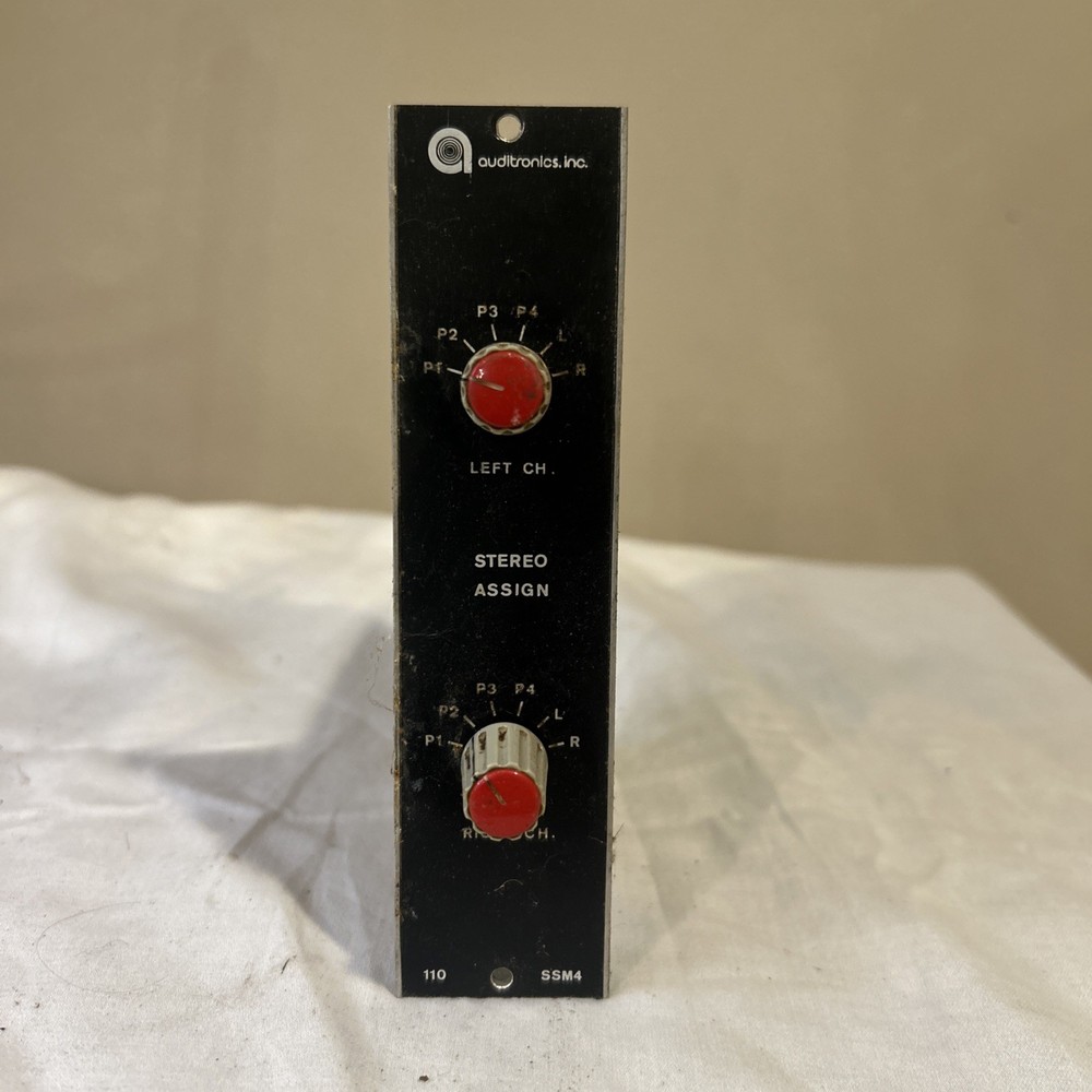 Auditronics 110 SSM4 Stereo Assign Left Right