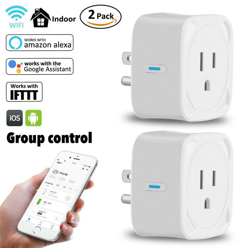 Mini WiFi Smart Plug Socket Outlet Adapter Alexa Google Home Remote Control US