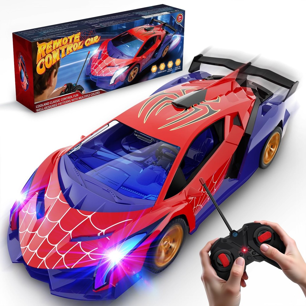 Spider Remote Control Car with Multi-Color Flash Lights, Drift RC Cars, Spide...