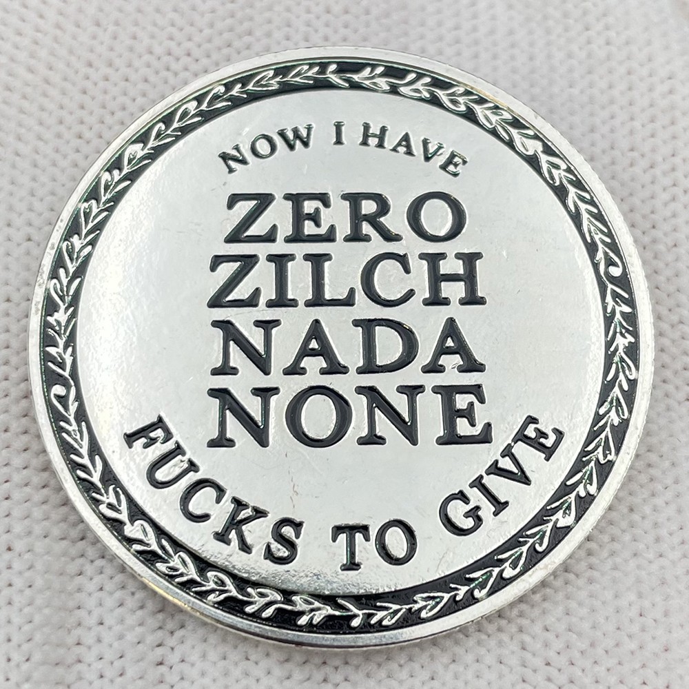 The F-CAW-F Challenge Coin for Those Who Laugh At Life and Give Zero Token Medal