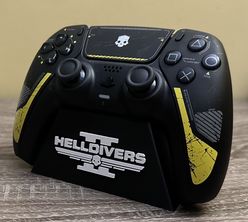 PlayStation 5 Controller STAND HELLDIVERS II , CUSTOM 3D PRINT.