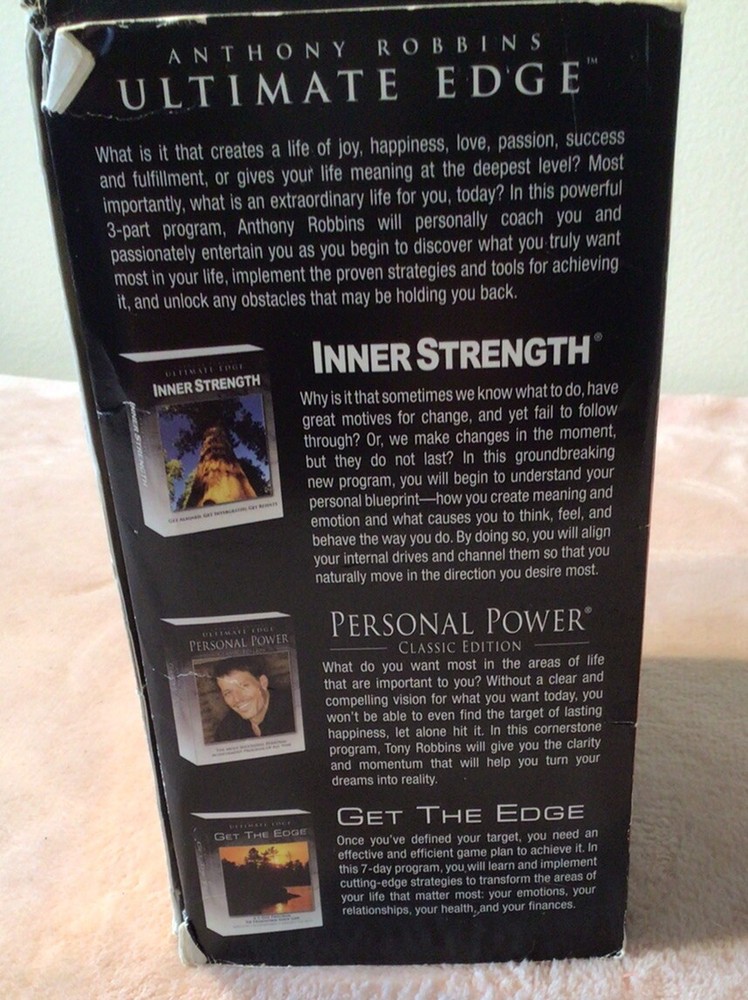 Anthony Tony Robbins ULTIMATE EDGE 3 Part System DVD CD Box Set