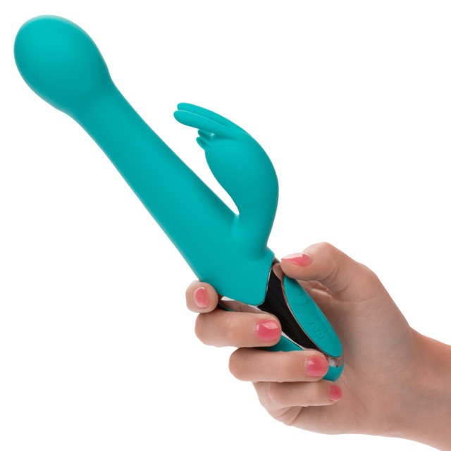 CalExotics Enchanted Oscillate Vibrator Rabbit Vibrator Turquoise Blue