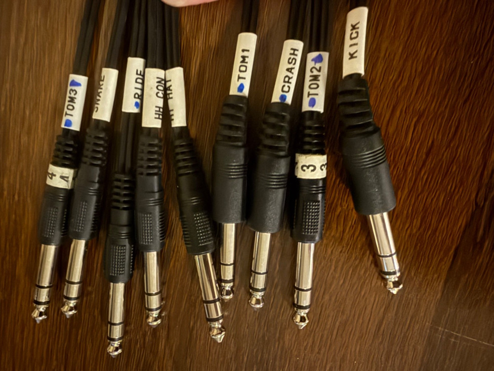 YAMAHA DTX DRUM TRIGGER CABLE SET - EXCELLENT CONDITION!