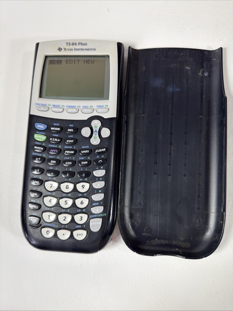 Texas Instruments TI-84 Plus Graphing Calculator LCD Programmable w/Cover Tested