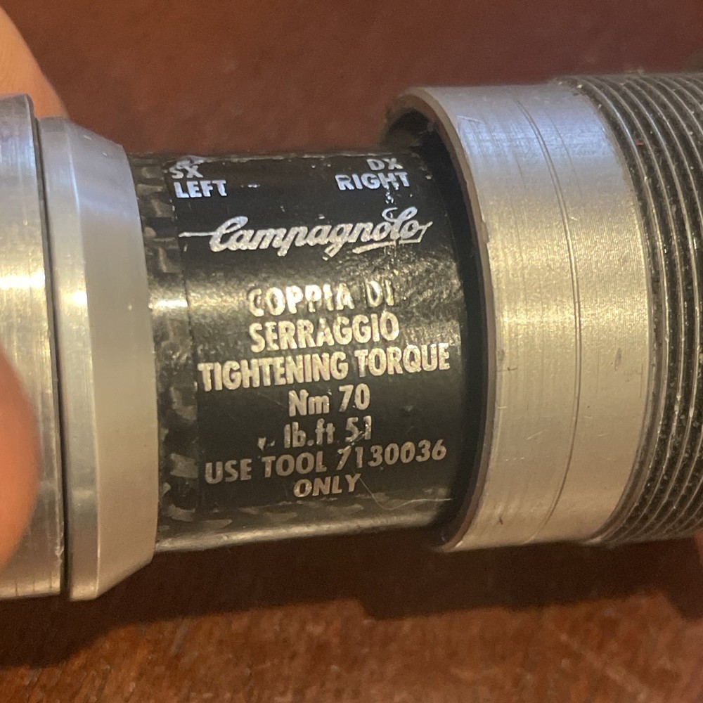 Campagnolo Record Square Taper Bottom Bracket 111mm English Threads