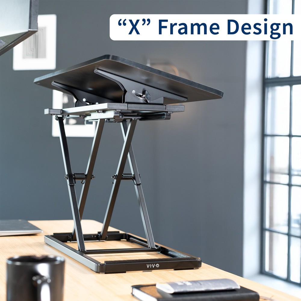 VIVO Black 30" Tilting Keyboard Riser