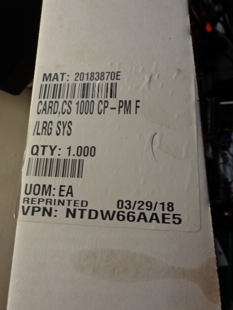 NEW (open box) Nortel NTDW66AAE5 CPPM Server Card CS 1000 CP-PM