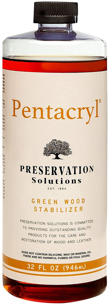 Preservation Solutions - Pentacryl Quart - Green Wood Stabilizer 1 Quart