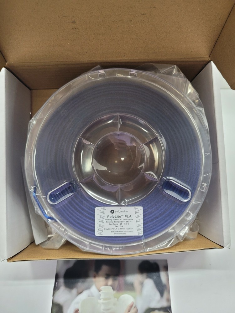 Polymaker PolyLite PLA Filament for 3D Printer BLUE PM70532 (2.85mm / 1000g)