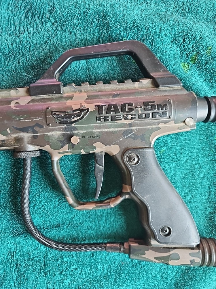 Tac-5 Recon Camo Paintball Marker, Untested