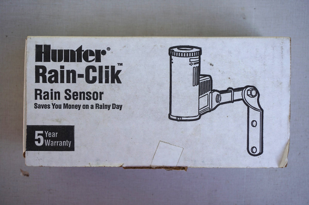 Hunter Rain-Clik Rain Sensor Shut-off - Hardwired for Irrigation Systems - New