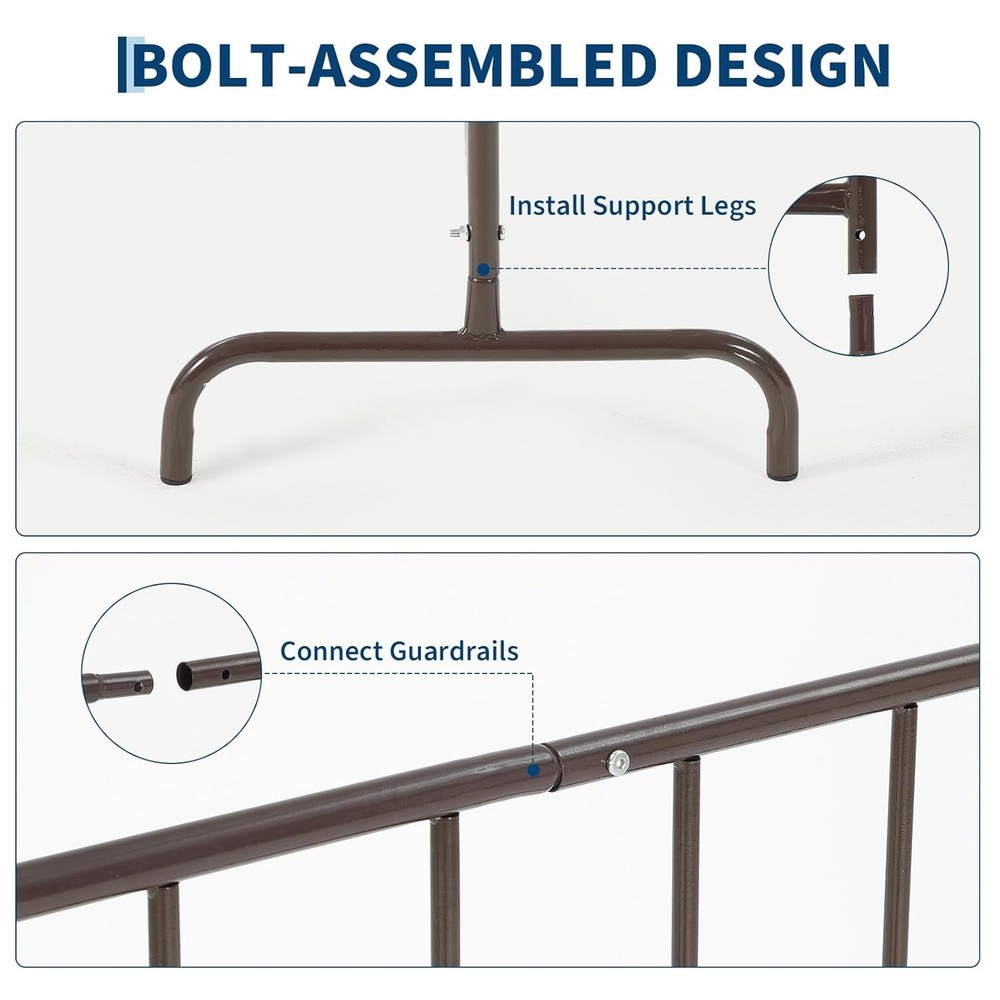 Metal Barricade W/ Removable Feet: Rust-Resistant Crowd Control for Construction