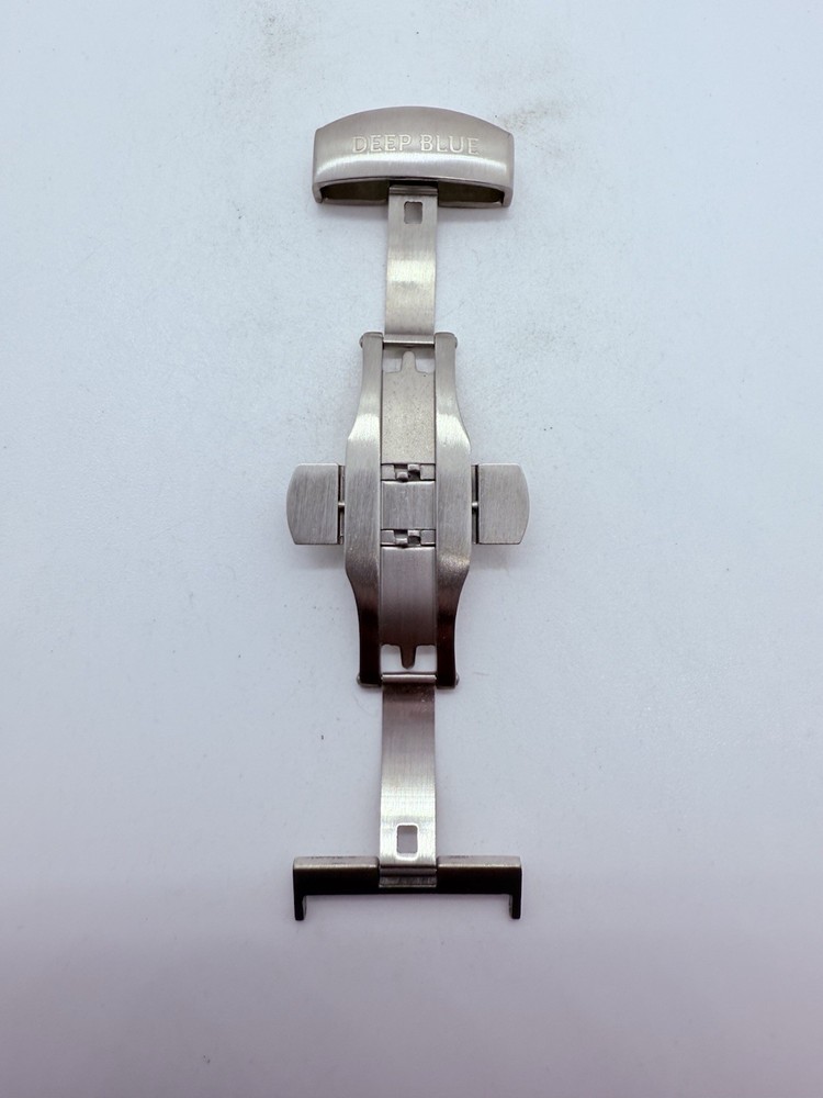 Deep Blue 22MM BRUSHED DEPLOYMENT CLASP WITH PUSH BUTTON-NEW‼️