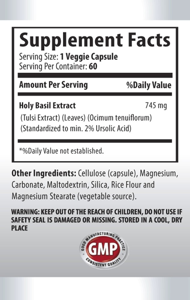 Holy basil - HOLY BASIL EXTRACT. ANTIBACTERIAL - calm down natural pills 2 Bot