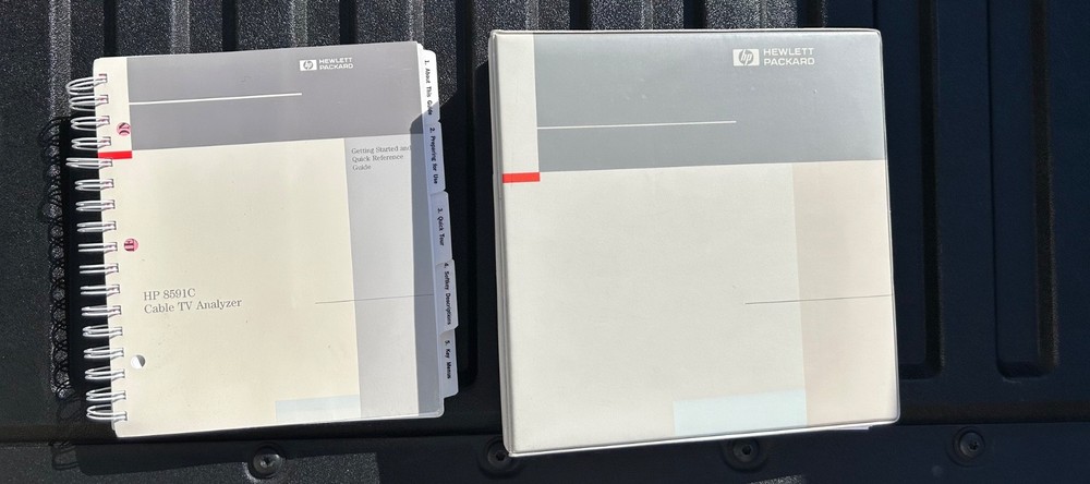 HP Agilent Cable TV Analyzer Model 8591C with Users Guides