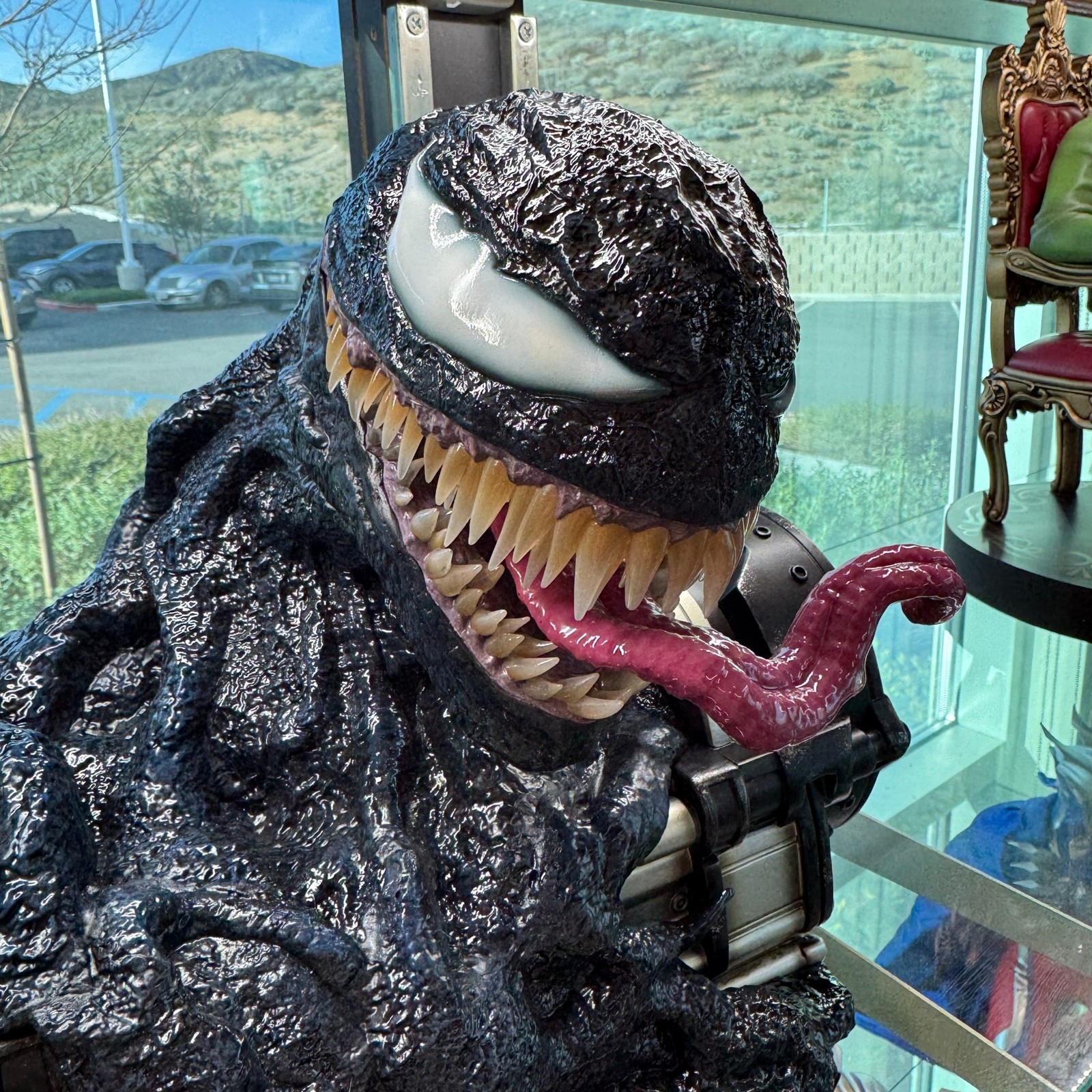 Venom Movie Series Venom Symbiote in Canister Resin Table Top Statue