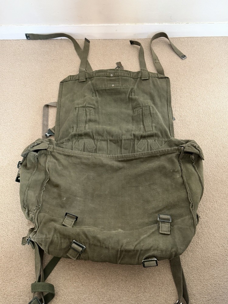 British Military Issue 58 Pattern Green Webbing Large Rucksack Pack