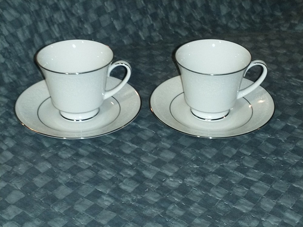 Noritake Tahoe Cup and Saucers, 2 Sets
