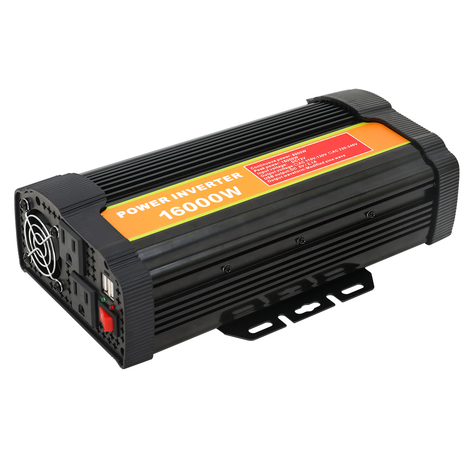 16000W Car Power Inverter DC 12V To AC 110V Pure Sine Wave Solar Converter LCD