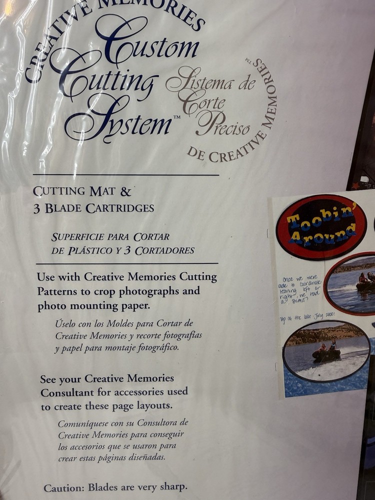 Creative Memories Lot - Custom Cutting System Blade Cartridge Oval Patterns Set